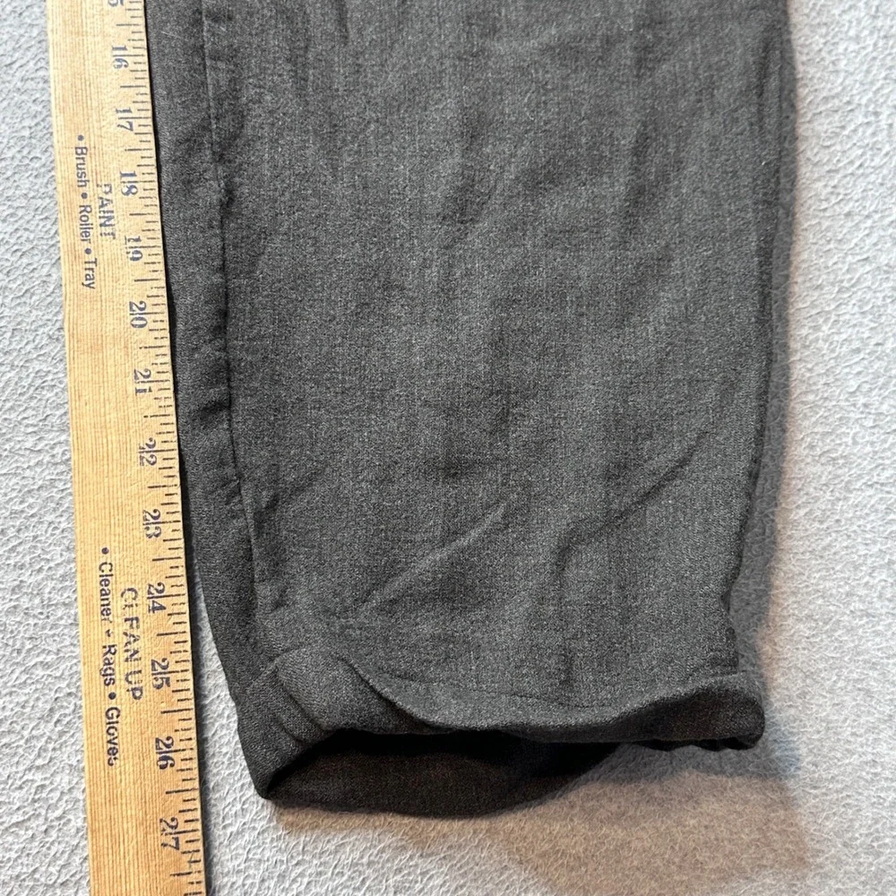 VTG Vestimenta Trousers Mens 28 Wool Blend Pleated Cuffed Gray Charivari Italy